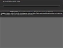 Tablet Screenshot of freedomwarrior.com
